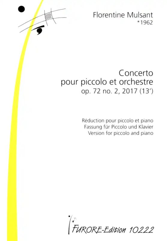 Florentine Mulsant - Concerto op. 72 pour piccolo et orchestre