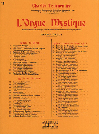 Charles Tournemire - L'Orgue mystique Vol.14
