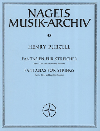 Henry Purcell - Fantasien für Streicher (Violen da gamba). Heft 1
