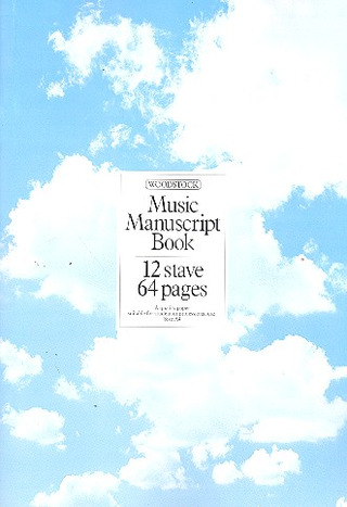Woodstock - Manuscript Book A4 12 Stave 64Pp Stitched