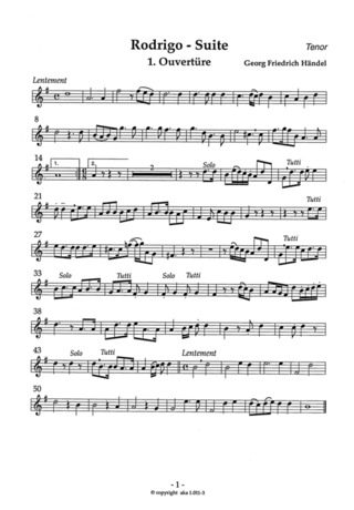 Georg Friedrich Händel: Rodrigo Suite