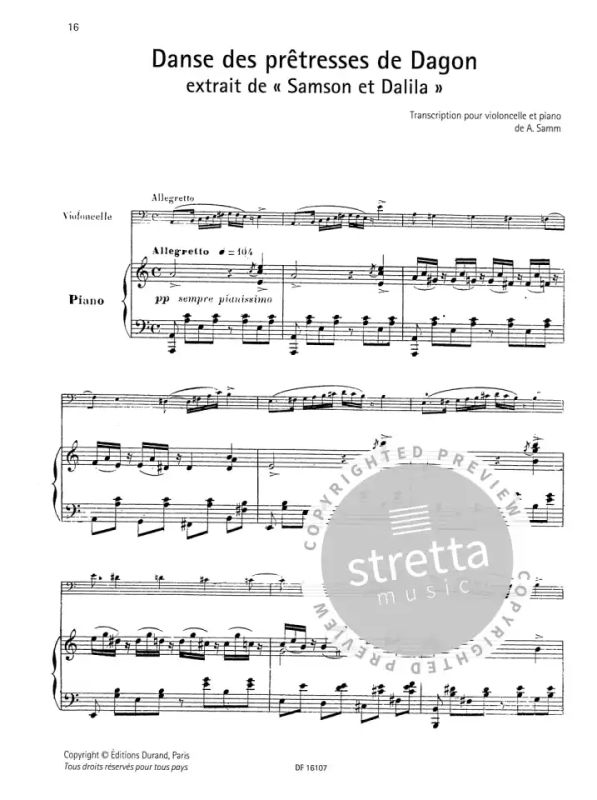 Camille Saint-Saëns - Werke für Violoncello 1 (2)