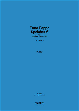 Enno Poppe - Speicher V