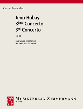 Hubay, Jenö - 3. Concerto G minor