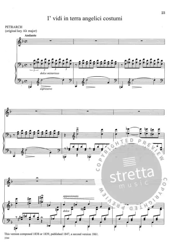 Franz Liszt - 22 Lieder 1 – tiefe Stimme