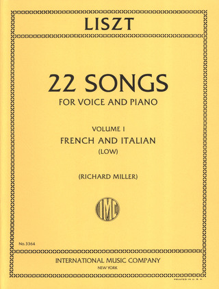 Franz Liszt - 22 Lieder 1 – tiefe Stimme