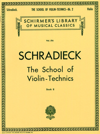 Henry Schradieck - School of Violin Technics - Book 2