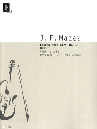 Jacques Féréol Mazas - Etudes speciales op. 36 Band 1
