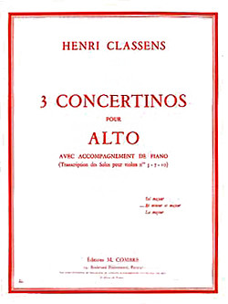Henri Classens - Concertino n°2 en ré min. et maj.