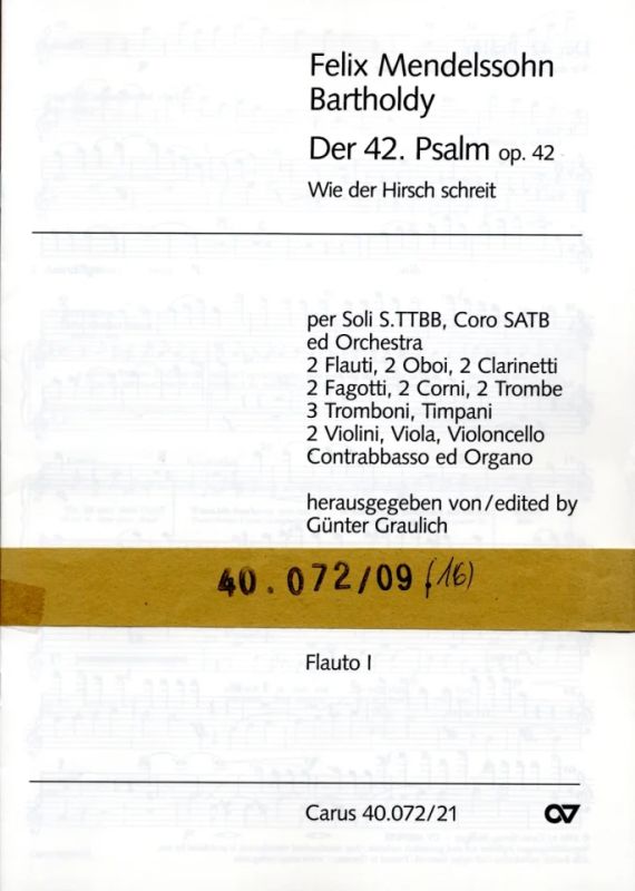 Felix Mendelssohn Bartholdy - Psaume 42 op. 42