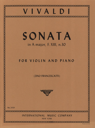 Antonio Vivaldi - Sonata La F Xiii N. 30 (Francescatti)