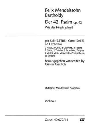 Felix Mendelssohn Bartholdy - Psalm 42 op. 42