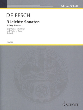 Willem de Fesch - 3 leichte Sonaten