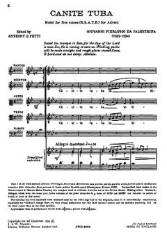 Giovanni Pierluigi da Palestrina: Canite Tuba Rorate Coeli