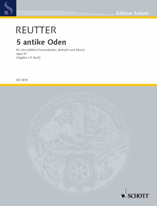 Hermann Reutter - 5 antike Oden
