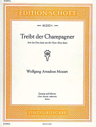 Wolfgang Amadeus Mozart - Fin ch' han dal vino