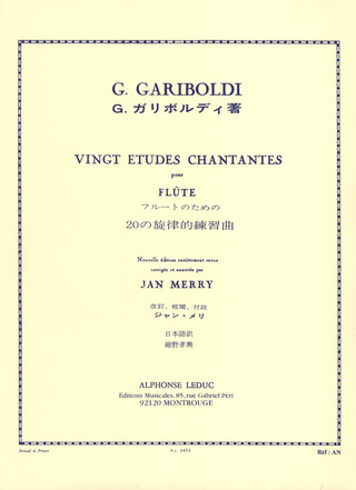 Giuseppe Gariboldi - Etudes Chantantes(20) Op.88