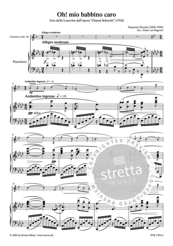 Nuclear Assumptions, assumptions. Guess syndrome Oh! Mio babbino caro from Giacomo Puccini | buy now in the Stretta sheet  music shop