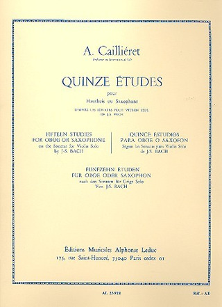 André Cailliéret - 15 Études