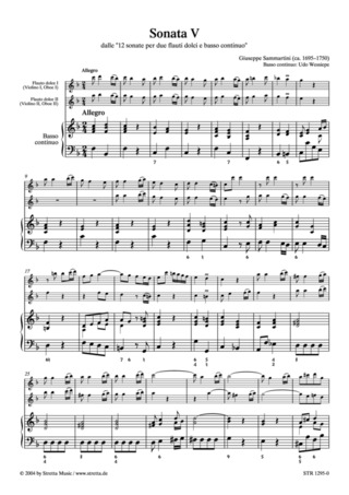 Giuseppe Sammartini - Sonate F-Dur