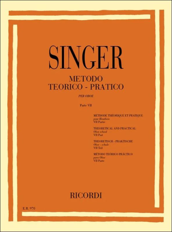 Sigismondo Singer - Theoretical and Practical Oboe School (0)