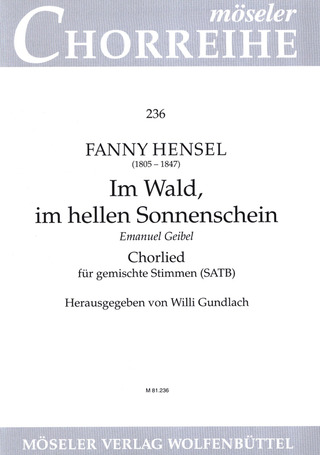 F. Hensel - Im Wald, im hellen Sonnenschein op. 3,6