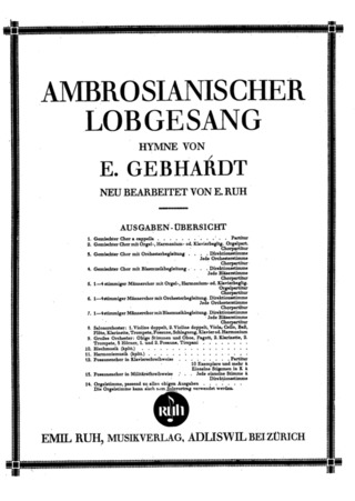 Ernst Gebhardt - Ambrosianischer Lobgesang