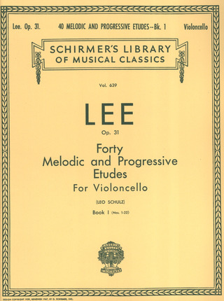 Sebastian Lee - 40 Melodic and Progressive Etudes