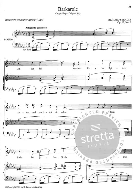 Richard Strauss - 57 Lieder – hohe Stimme (2)