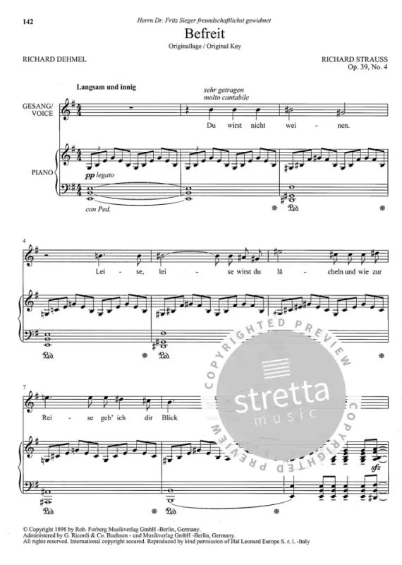 Richard Strauss - 57 Lieder – hohe Stimme (4)
