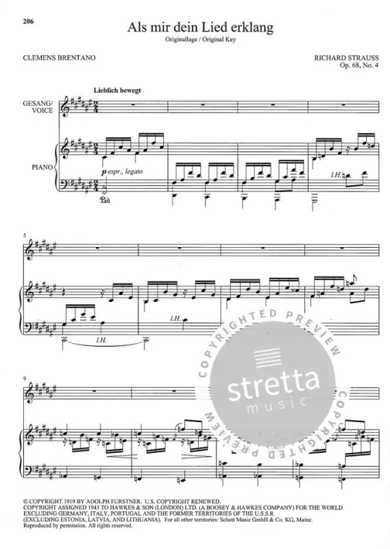 Richard Strauss - 57 Lieder – hohe Stimme (5)