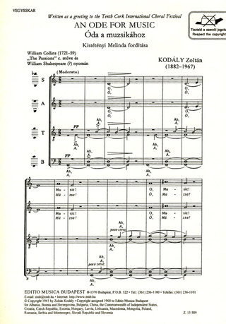 Zoltán Kodály: An Ode for Music