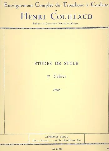 Henri Couillaud - Études de Style d'après Bordogni Vol. 1