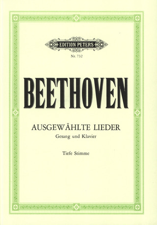 Ludwig van Beethoven - 30 ausgewählte Lieder – tiefe Stimme