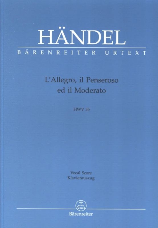 Georg Friedrich Händel - L'Allegro, il Penseroso ed il Moderato HWV 55