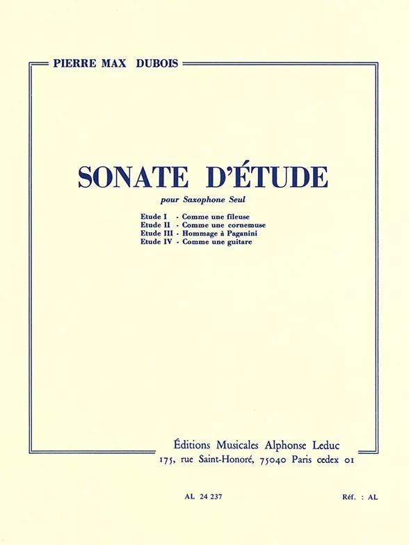 Pierre-Max Dubois - Sonate d'Etude