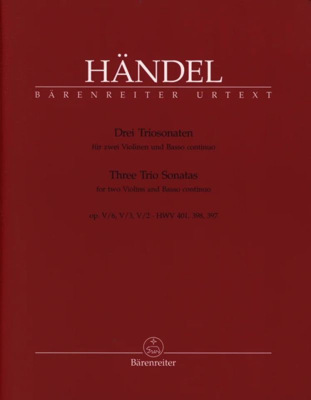 Georg Friedrich Händel - Three Trio Sonatas op. 5 HWV 397,398,401