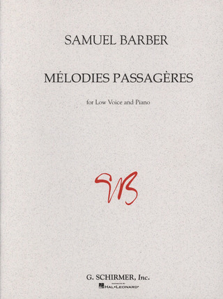 Samuel Barber - Mélodies Passagères op. 27 – Low Voice