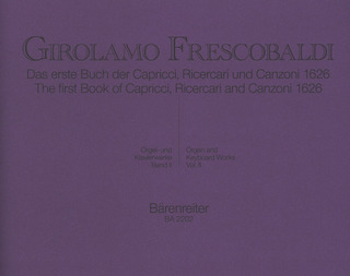 Girolamo Frescobaldi - Das erste Buch der Capricci, Ricercari und Canzoni von 1626