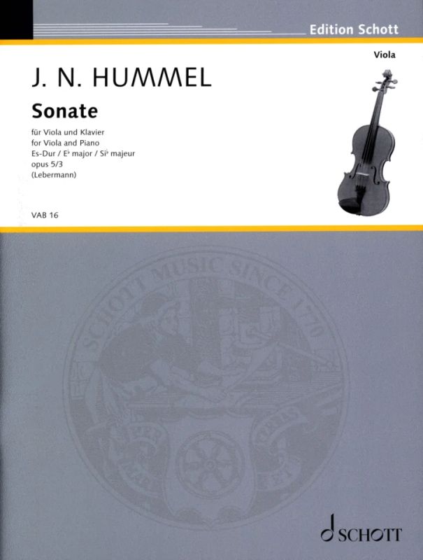 Johann Nepomuk Hummel - Sonate Es-Dur op. 5/3