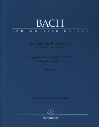 Johann Sebastian Bach - Concerto No. IV in A major BWV 1055