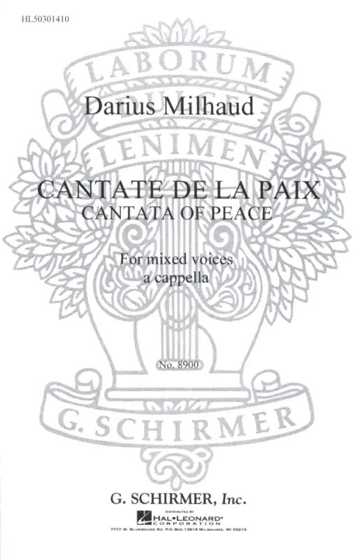 Darius Milhaud - Cantate de la Paix