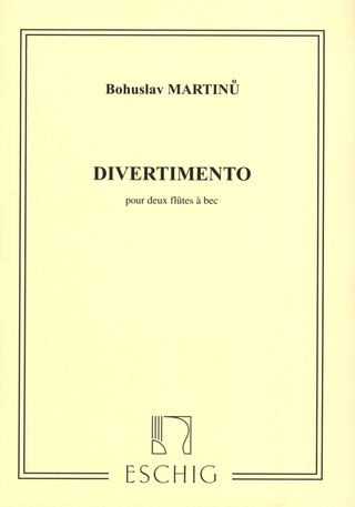 Bohuslav Martinů - Divertimento Pour Deux Flutes A Bec