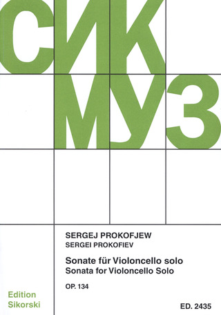 Sergei Prokofjew - Sonate op.134 für Violoncello solo
