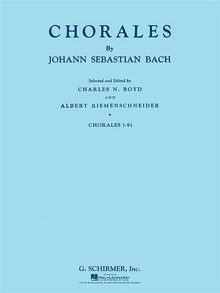 Johann Sebastian Bach - Chorales 1-91, Open Score