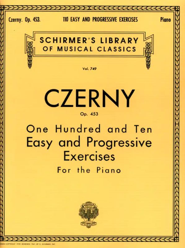 Carl Czernym fl. - 110 Easy and Progressive Exercises, Op. 453