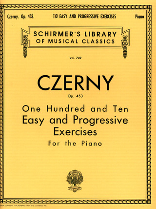 Carl Czernyy otros. - 110 Easy and Progressive Exercises, Op. 453