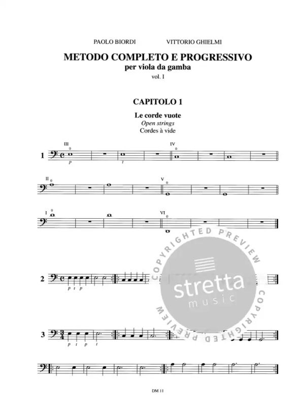 Biordi Paolo + Ghielmi Vittorio: Complete and progressive Method for Viol. Vol. 1 (1)