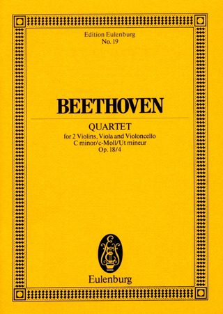 Ludwig van Beethoven - Streichquartett  c-Moll op. 18/4