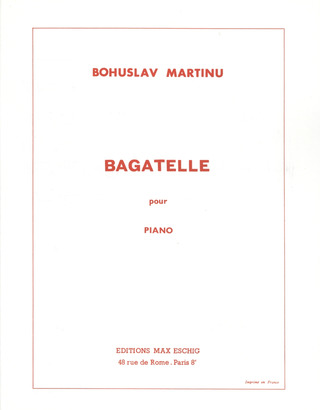 Bohuslav Martinů - Bagatelle Piano